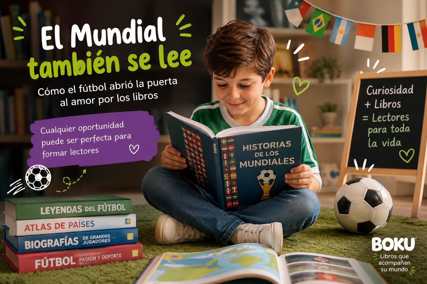 Cómo el Mundial ayudó a fomentar la lectura en niños